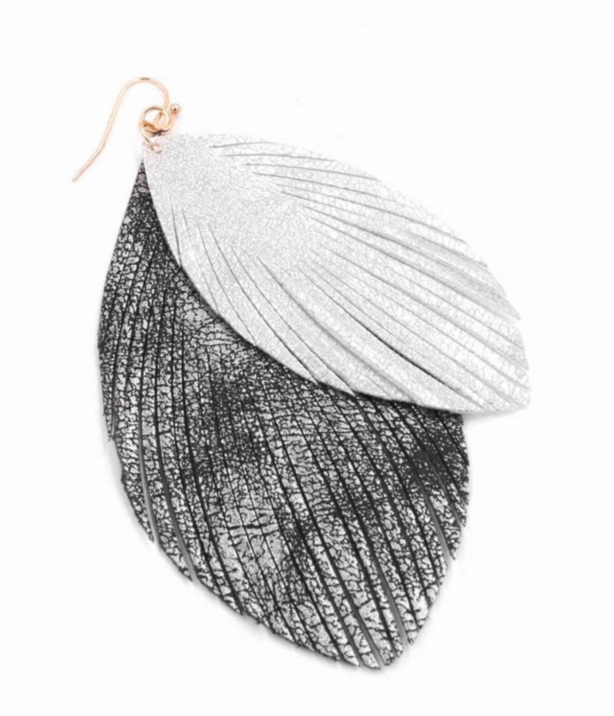 Layered Feather Earrings